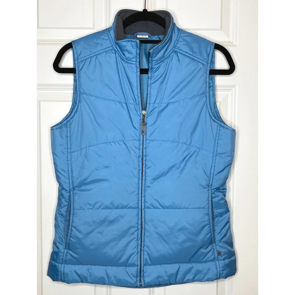 Alo Yoga Blue Lightweight Puffer Vest Athleisure Minimalist Medium‎